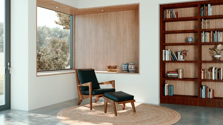 Custom storage wall and furniture unit